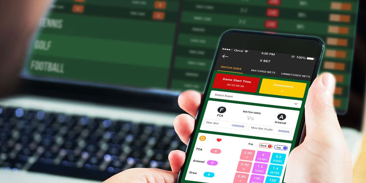 Live betting interface on Ek333